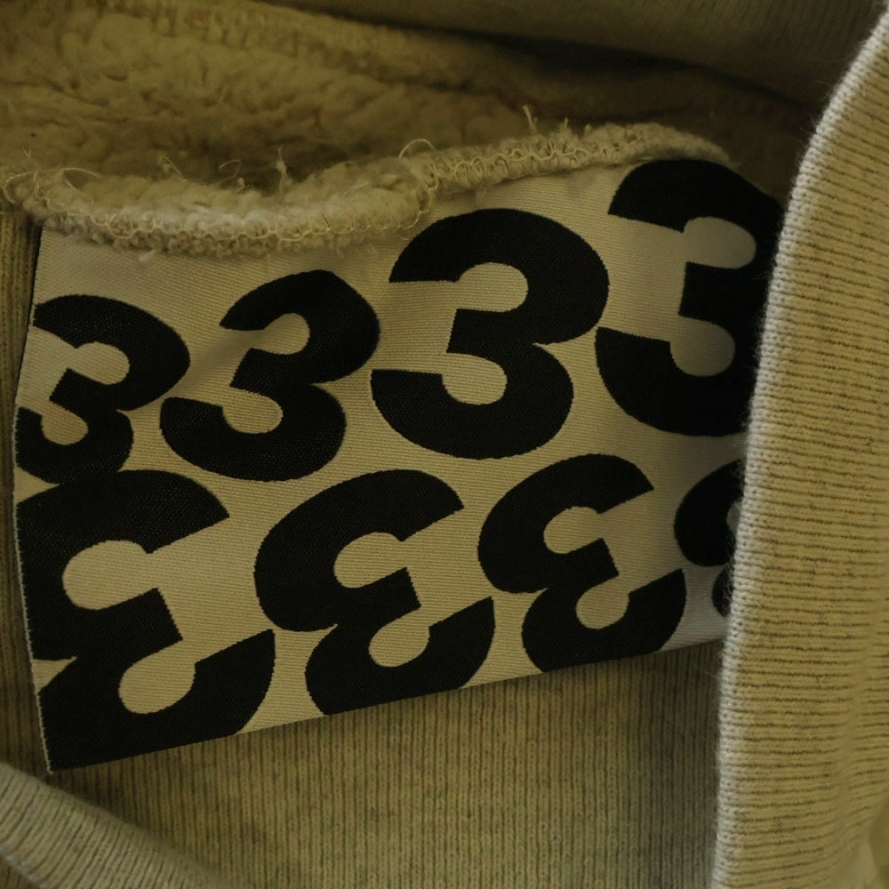 RIVINGTON roi Rebis(リヴィントンロイレビス ) CVA IMITATION OF PARIS HOODIE ロゴ刺繍プルオーバースウェットパーカー フーディー アイボリー/ブラック