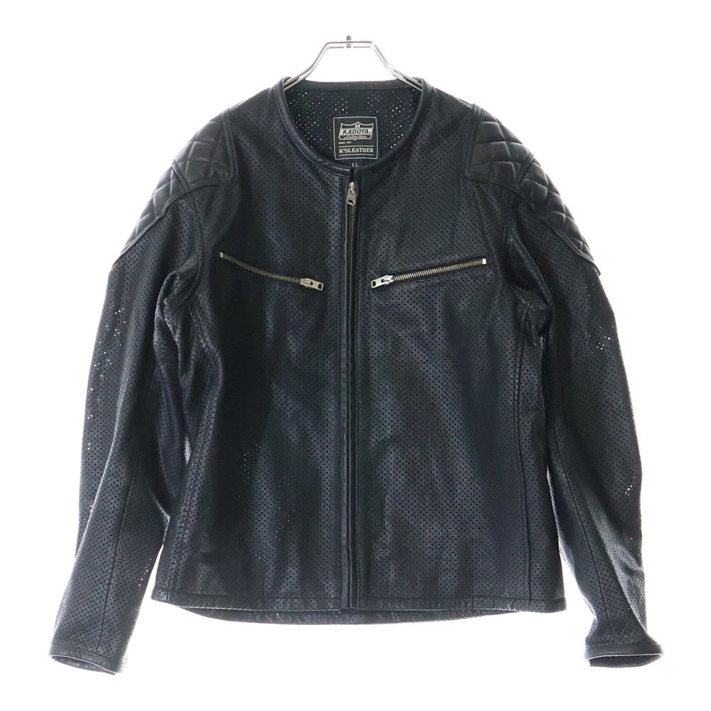 KADOYA(カドヤ) K'S LEATHER&K'S PRODUCT PL-EVO シングルライダースジャケット レザージャケット ブラック