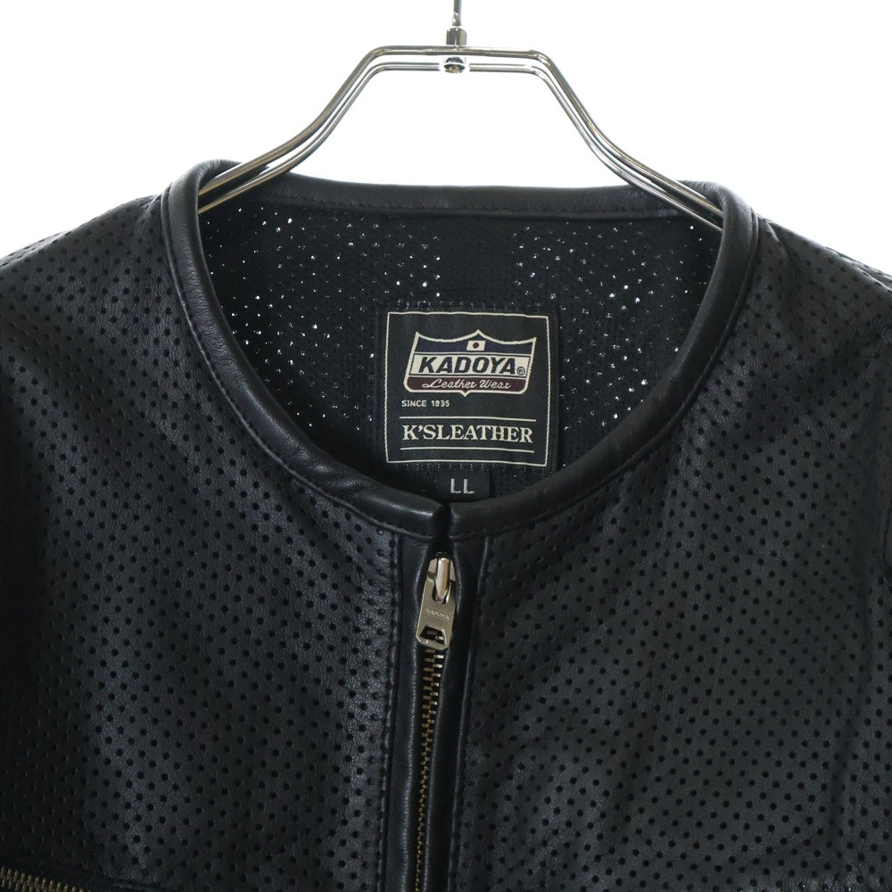 KADOYA(カドヤ) K'S LEATHER&K'S PRODUCT PL-EVO シングルライダースジャケット レザージャケット ブラック