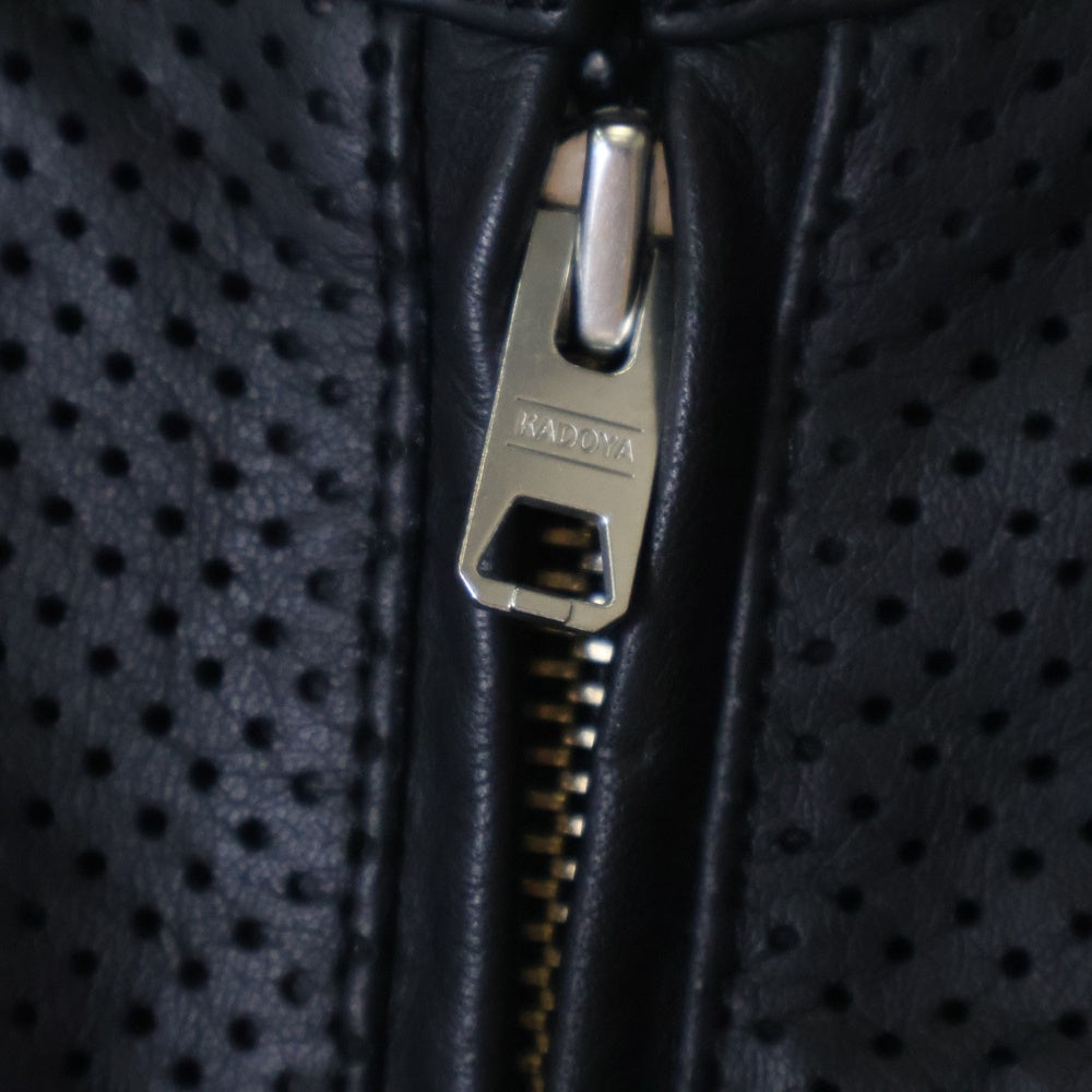 KADOYA(カドヤ) K'S LEATHER&K'S PRODUCT PL-EVO シングルライダースジャケット レザージャケット ブラック