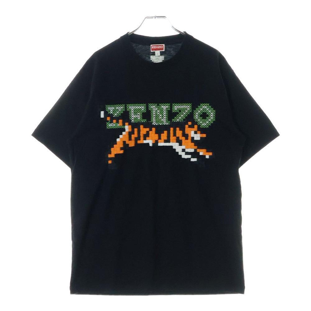 KENZO(ケンゾー) Pixel Oversized T-Shirt FD55TS4464SY ピクセル オーバーサイズ クルーネック半袖Tシャツカットソー ブラック