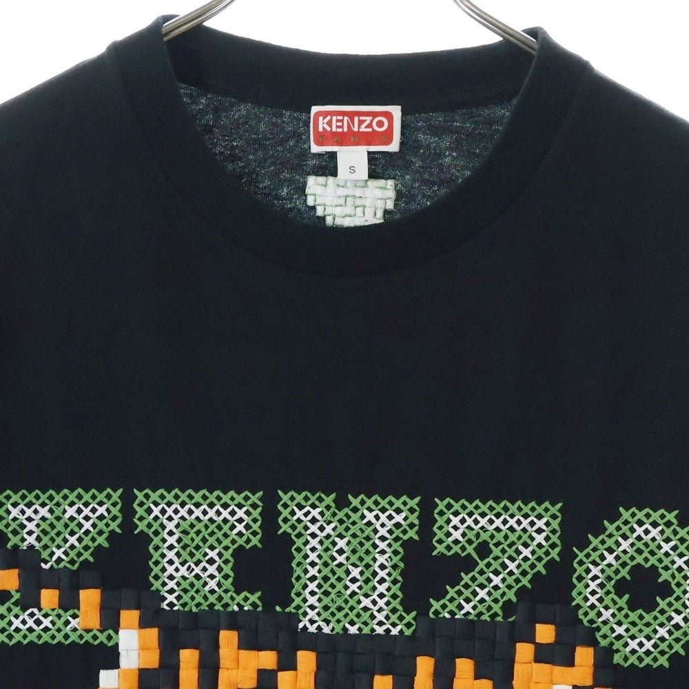 KENZO(ケンゾー) Pixel Oversized T-Shirt FD55TS4464SY ピクセル オーバーサイズ クルーネック半袖Tシャツカットソー ブラック