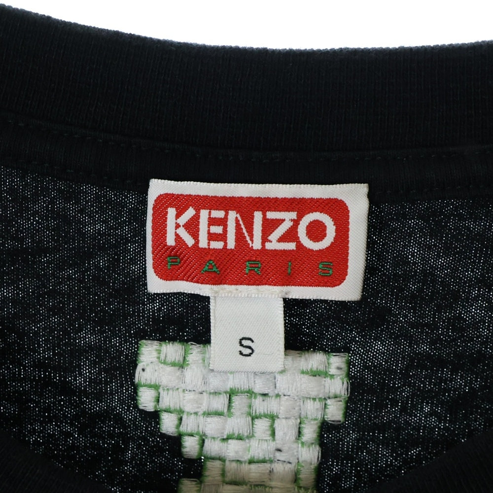 KENZO(ケンゾー) Pixel Oversized T-Shirt FD55TS4464SY ピクセル オーバーサイズ クルーネック半袖Tシャツカットソー ブラック