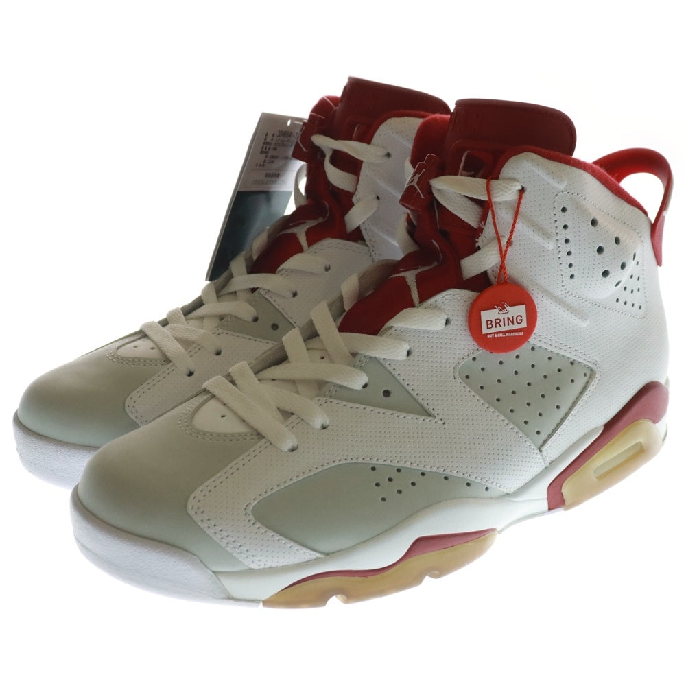 NIKE(ナイキ) AIR JORDAN 6 RETRO ALTENATE HARE 384664-113 エアジョーダン6 レトロ オルタネイト ヘア ハイカットスニーカー シューズ ホワイト/レッド US10.5/28.5cm