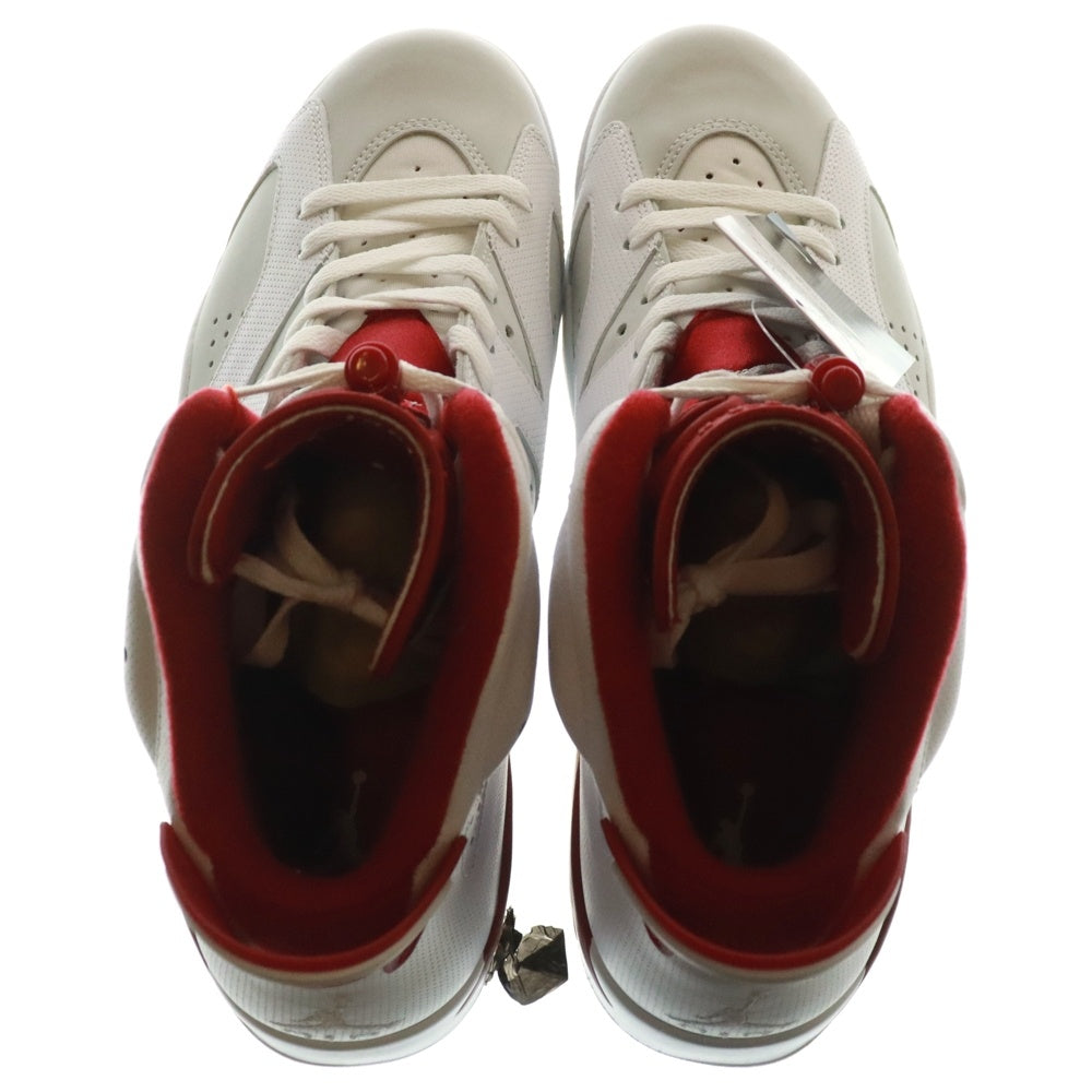 NIKE(ナイキ) AIR JORDAN 6 RETRO ALTENATE HARE 384664-113 エアジョーダン6 レトロ オルタネイト ヘア ハイカットスニーカー シューズ ホワイト/レッド US10.5/28.5cm