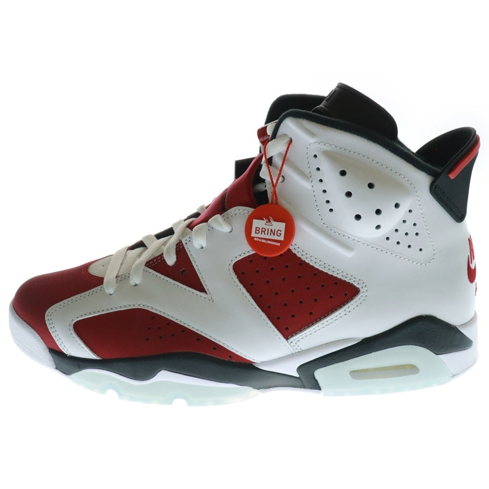 NIKE(ナイキ) AIR JORDAN 6 RETRO CARMINE CT8529-106 エアジョーダン6 カーマイン ハイカットスニーカー シューズ ホワイト/レッド US11/29cm