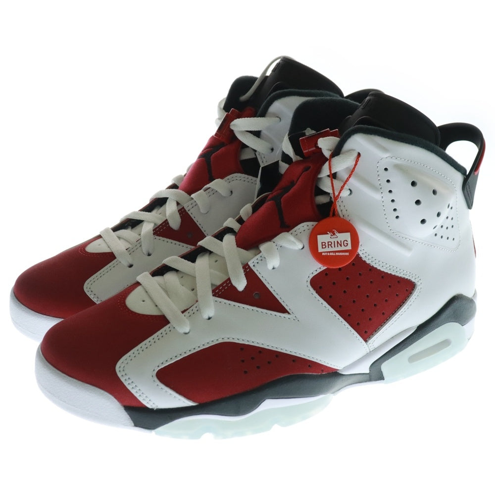 NIKE(ナイキ) AIR JORDAN 6 RETRO CARMINE CT8529-106 エアジョーダン6 カーマイン ハイカットスニーカー シューズ ホワイト/レッド US11/29cm