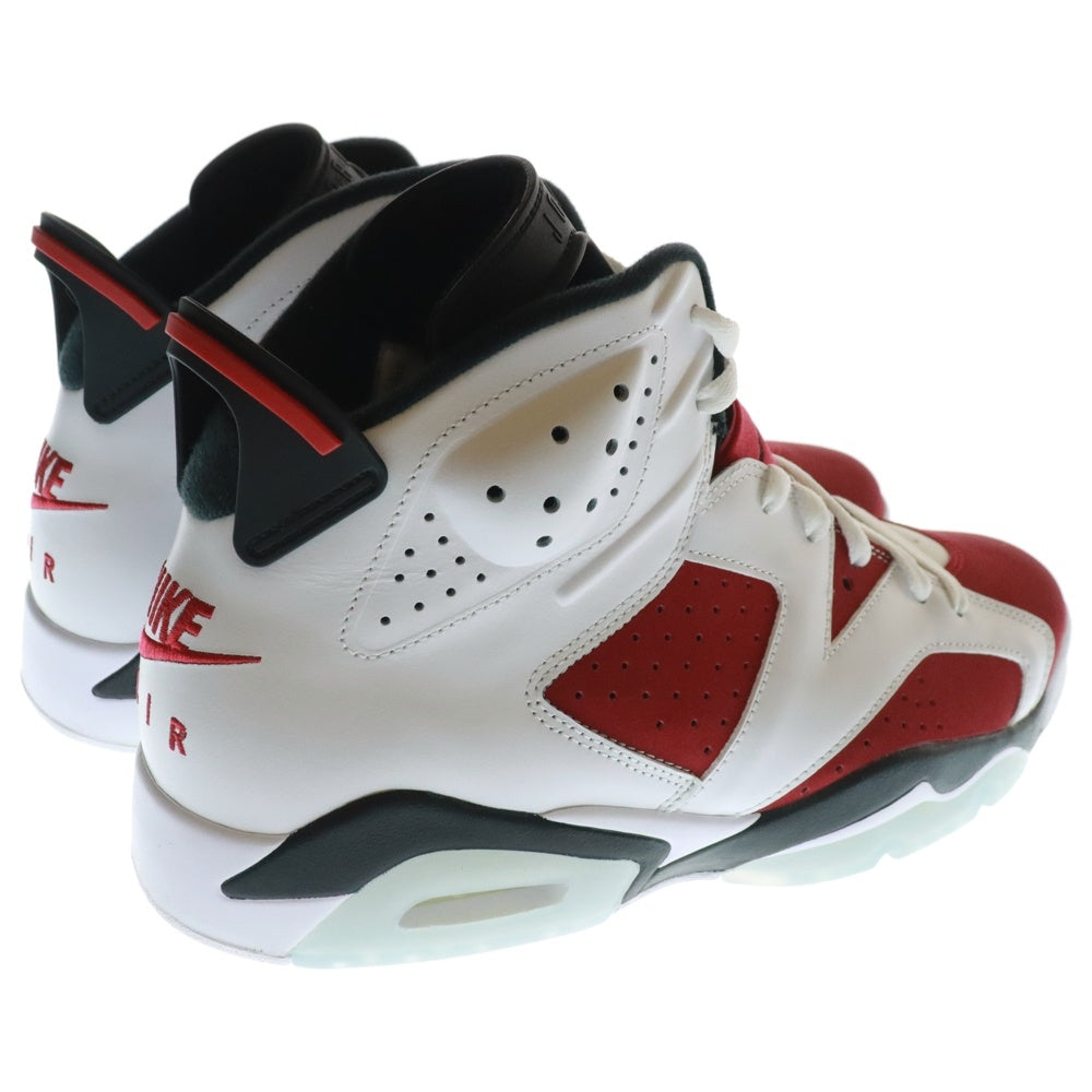 NIKE(ナイキ) AIR JORDAN 6 RETRO CARMINE CT8529-106 エアジョーダン6 カーマイン ハイカットスニーカー シューズ ホワイト/レッド US11/29cm