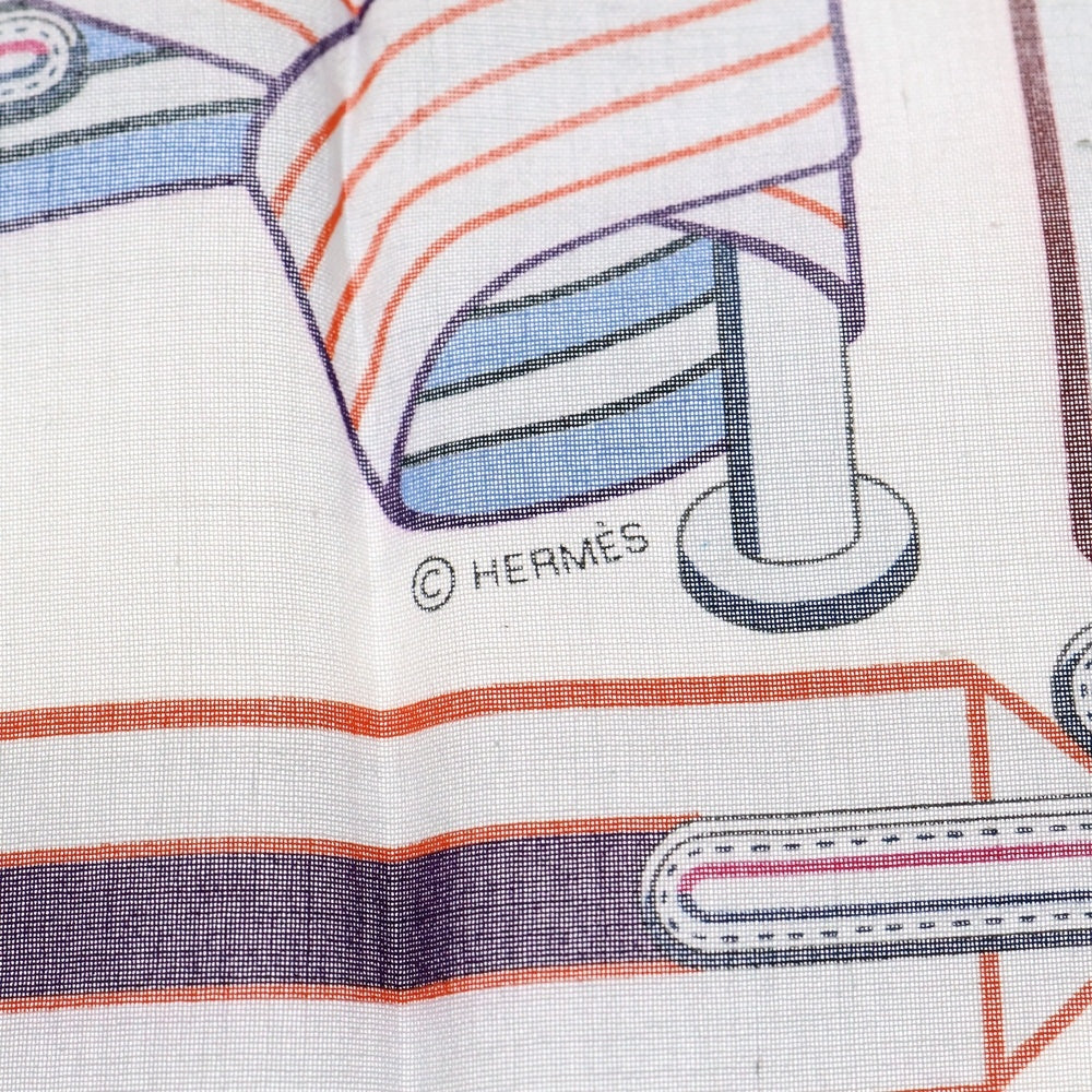 HERMES(エルメス) サングル アン フィネス 総柄 ハンカチーフ マルチカラー