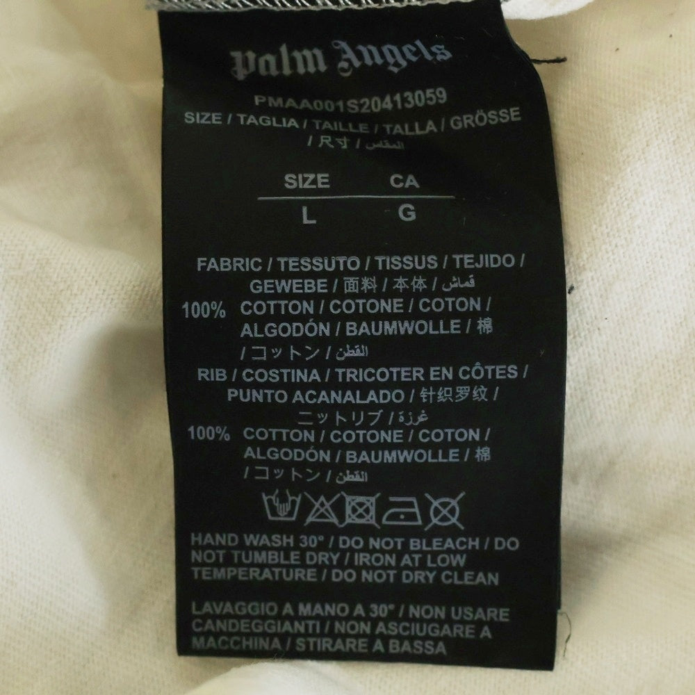 Palm Angels(パームエンジェルス) TOKYO Print S/S T-Shirt PMAA001S202413059 東京プリントデザイン クルーネック半袖Tシャツカットソー ホワイト