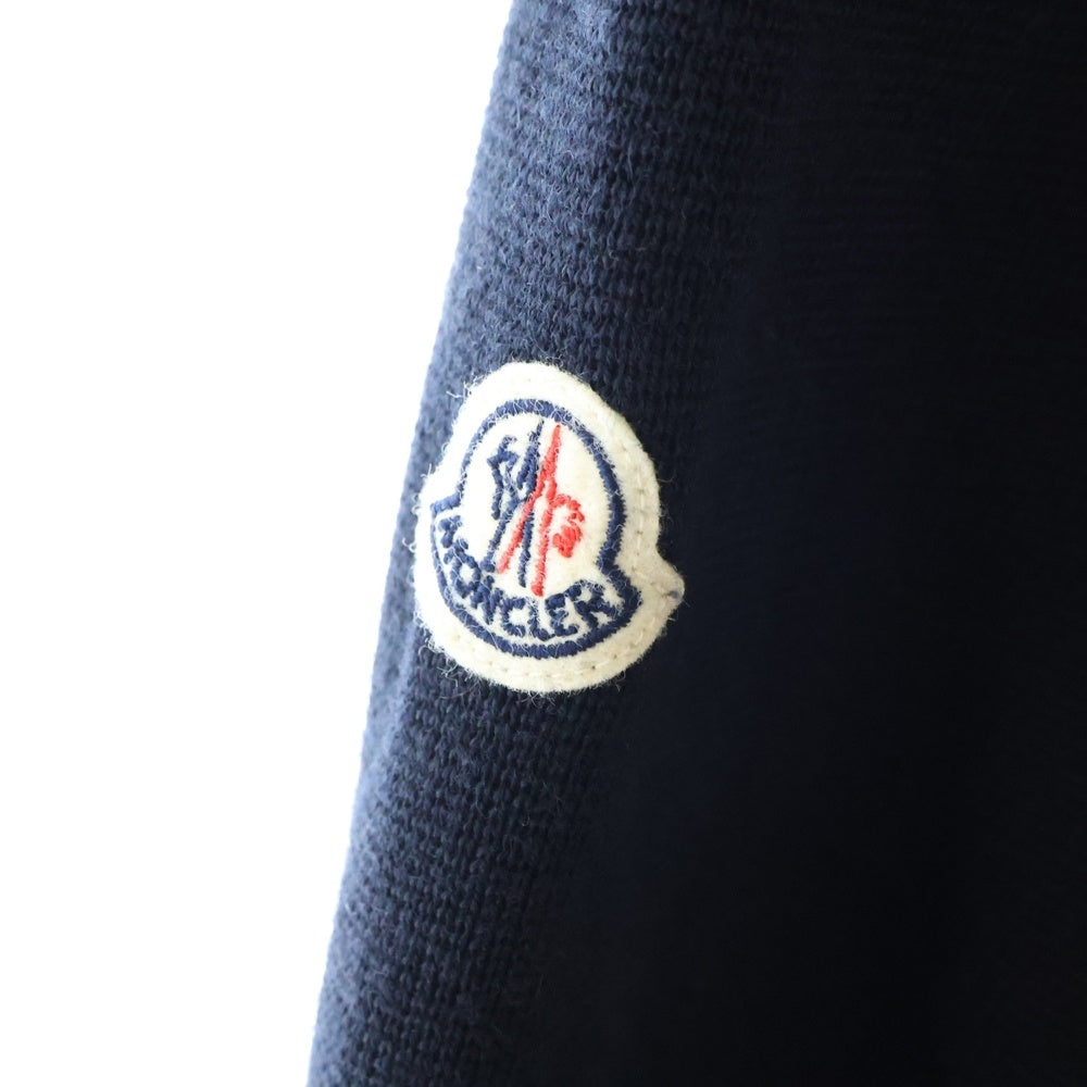 MONCLER(モンクレール) MAGLIONE TRICOT GARDIGAN E20919412700 9466 マグリオン ニット切替 ダウンジャケット ネイビー