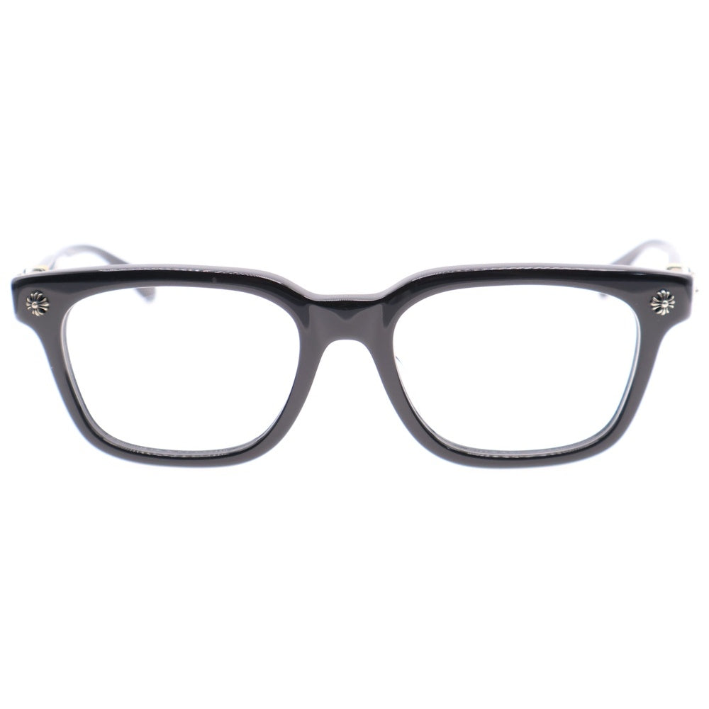 CHROME HEARTS(クロムハーツ) COX UCKER CHクロステンプルウェリントンサングラス 眼鏡 アイウェア ブラック/シルバー 5044399