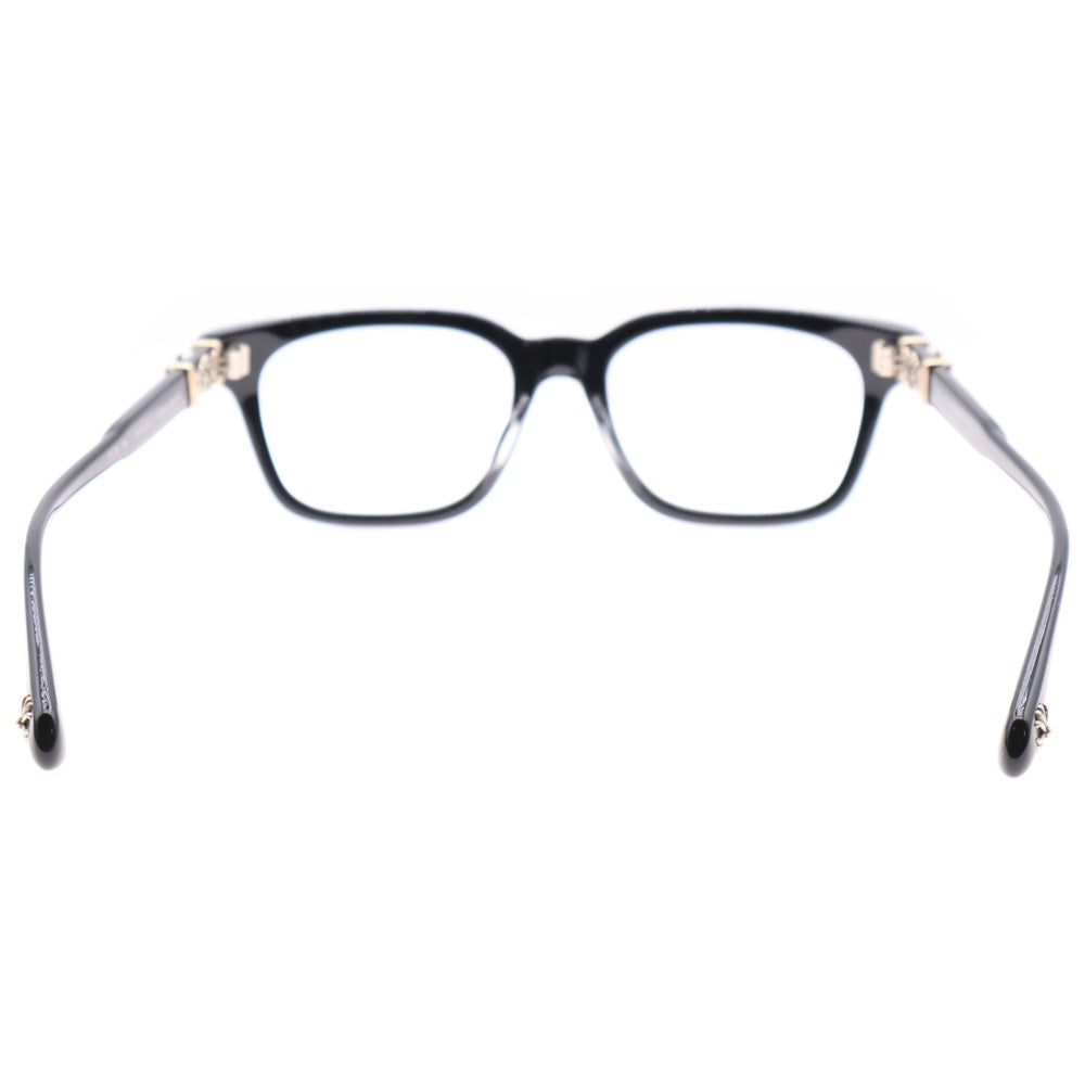 CHROME HEARTS(クロムハーツ) COX UCKER CHクロステンプルウェリントンサングラス 眼鏡 アイウェア ブラック/シルバー 5044399