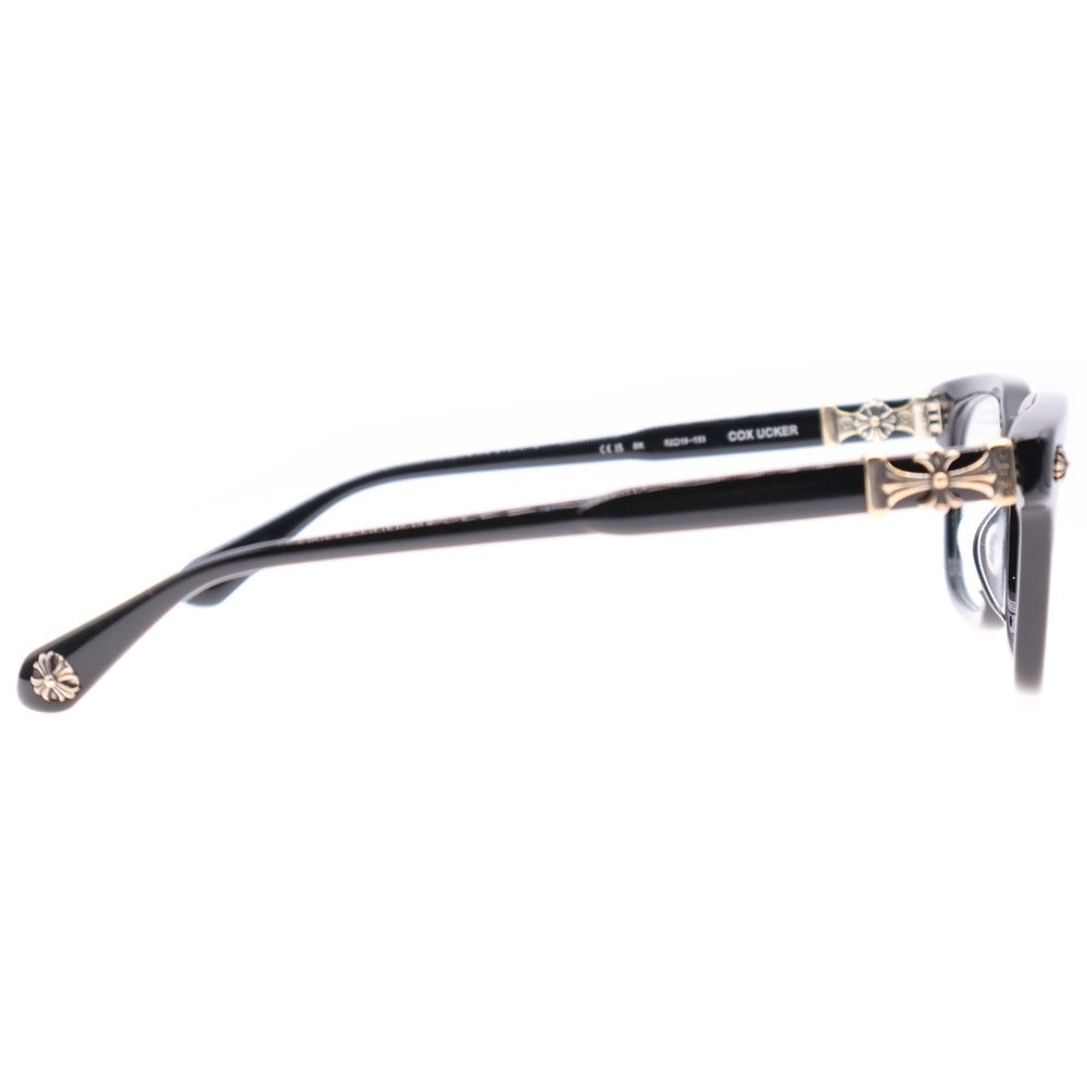 CHROME HEARTS(クロムハーツ) COX UCKER CHクロステンプルウェリントンサングラス 眼鏡 アイウェア ブラック/シルバー 5044399