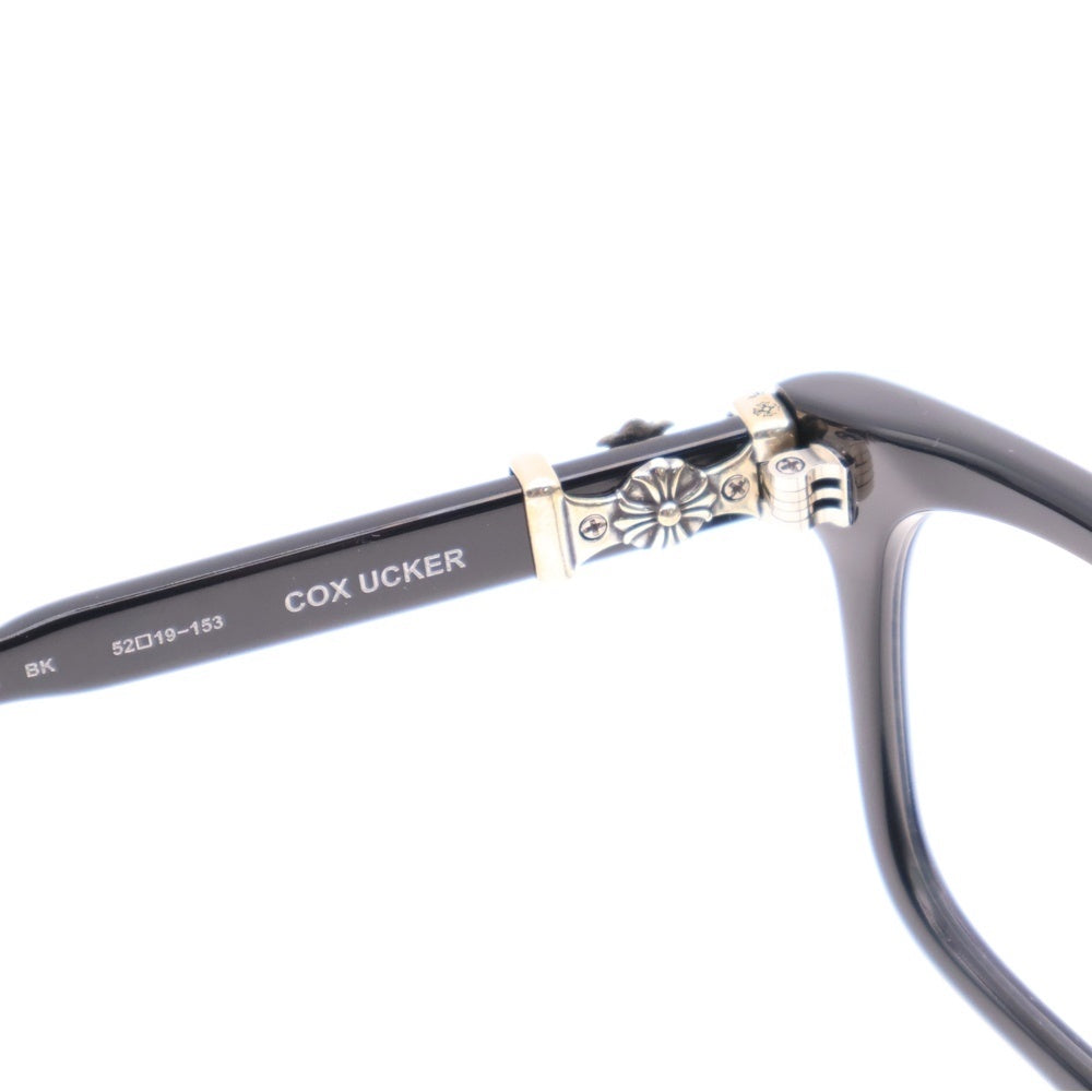 CHROME HEARTS(クロムハーツ) COX UCKER CHクロステンプルウェリントンサングラス 眼鏡 アイウェア ブラック/シルバー 5044399