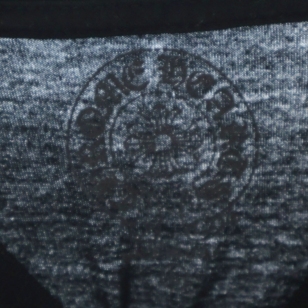 CHROME HEARTS(クロムハーツ) CH LS 1 袖フローラルバックホースシュープリント長袖カットソー 長袖Tシャツ ロングスリーブカットソー ロンT ブラック