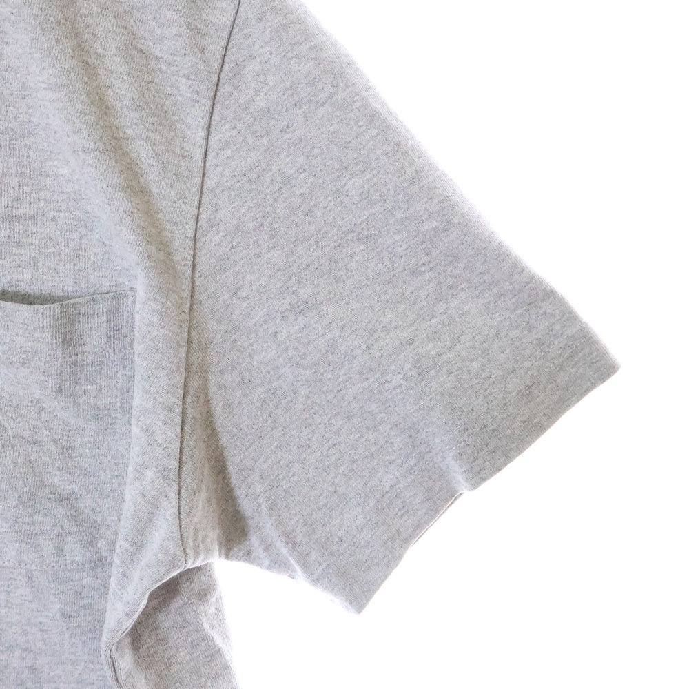 THOM BROWNE(トムブラウン) Pocket COTTON S/S T-Shirt 胸ポケット コットン クルーネック半袖Tシャツカットソー グレー
