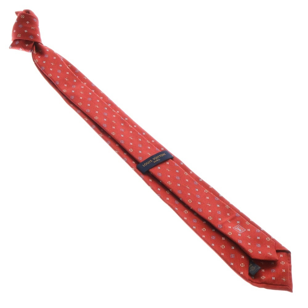 LOUIS VUITTON(ルイヴィトン) クラヴァット モノグラム ハーロー シルク ネクタイ レッド M76611