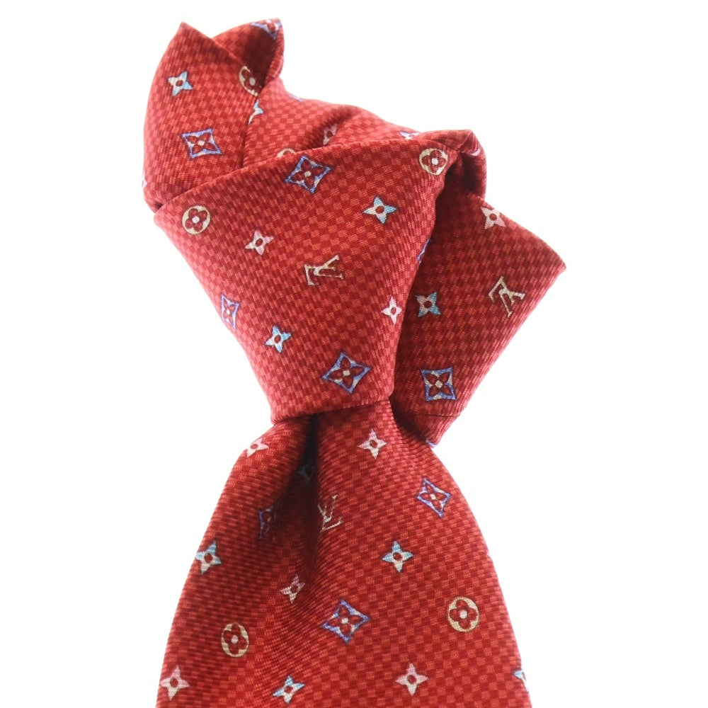 LOUIS VUITTON(ルイヴィトン) クラヴァット モノグラム ハーロー シルク ネクタイ レッド M76611