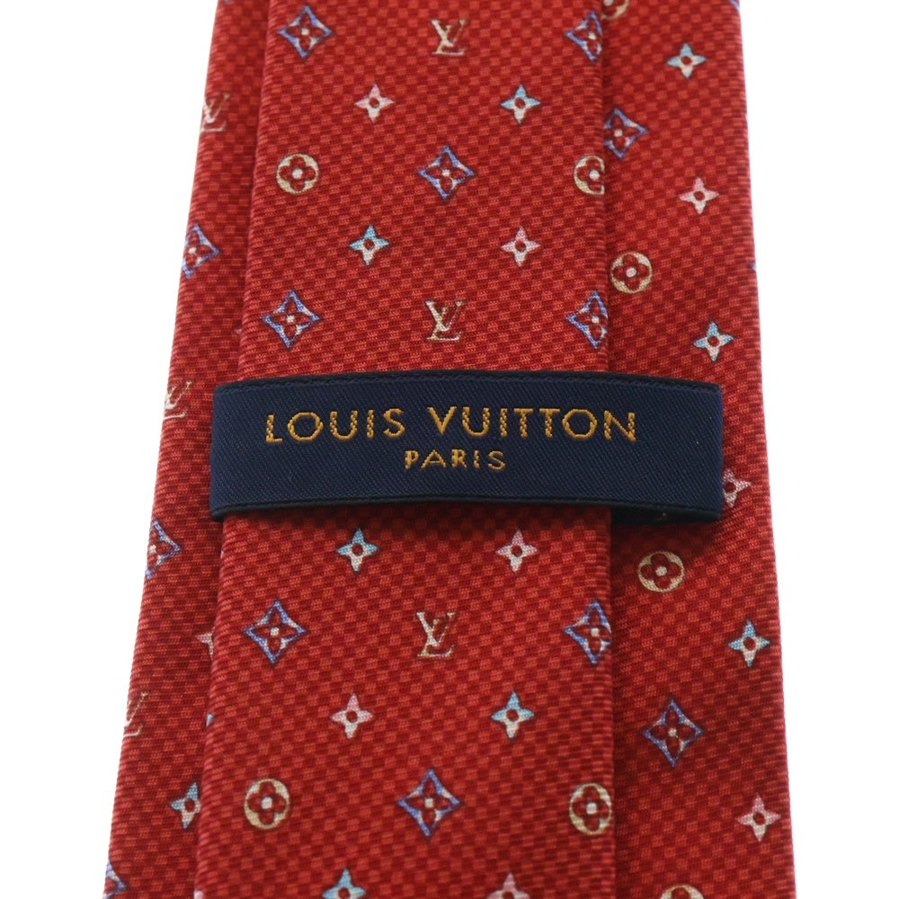 LOUIS VUITTON(ルイヴィトン) クラヴァット モノグラム ハーロー シルク ネクタイ レッド M76611