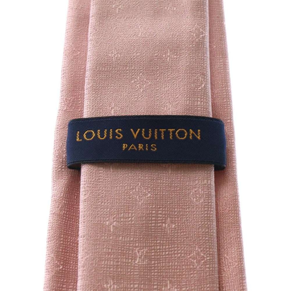 LOUIS VUITTON(ルイヴィトン) モノグラム シルク ネクタイ ピンク M77845