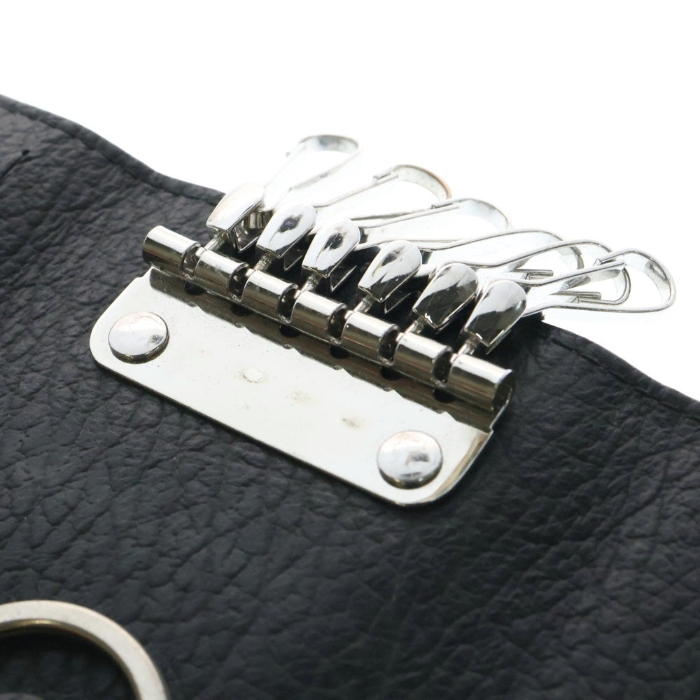Maison Margiela(メゾンマルジェラ) 4ステッチ 6連キーホルダー レザーキーケース ブラック SA3UA0001 P4455 T8013
