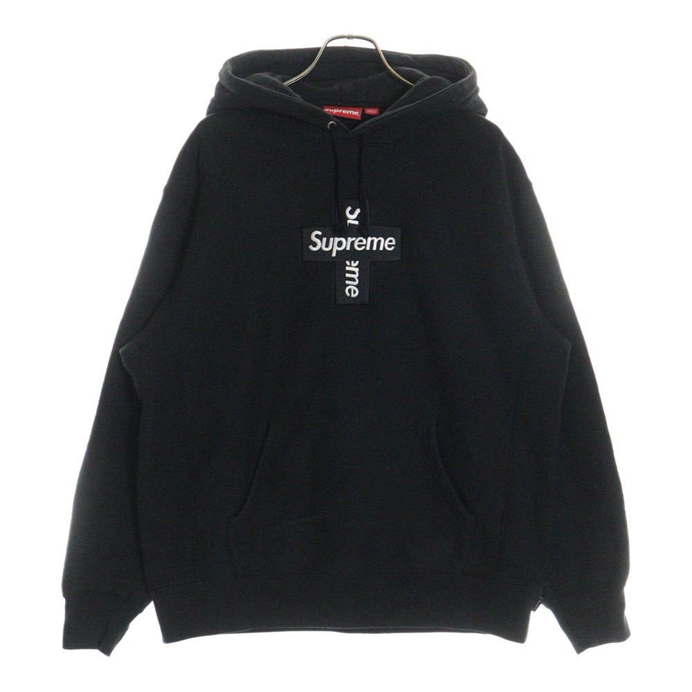 SUPREME(シュプリーム) 20AW Cross Box Logo Hooded Sweatshirt クロスボックスロゴスウェット プルオーバーパーカー ブラック