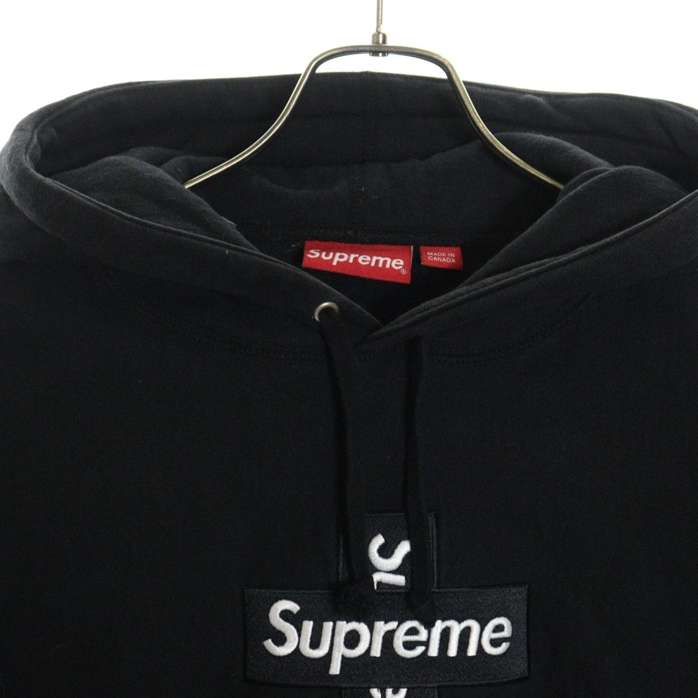SUPREME(シュプリーム) 20AW Cross Box Logo Hooded Sweatshirt クロスボックスロゴスウェット プルオーバーパーカー ブラック