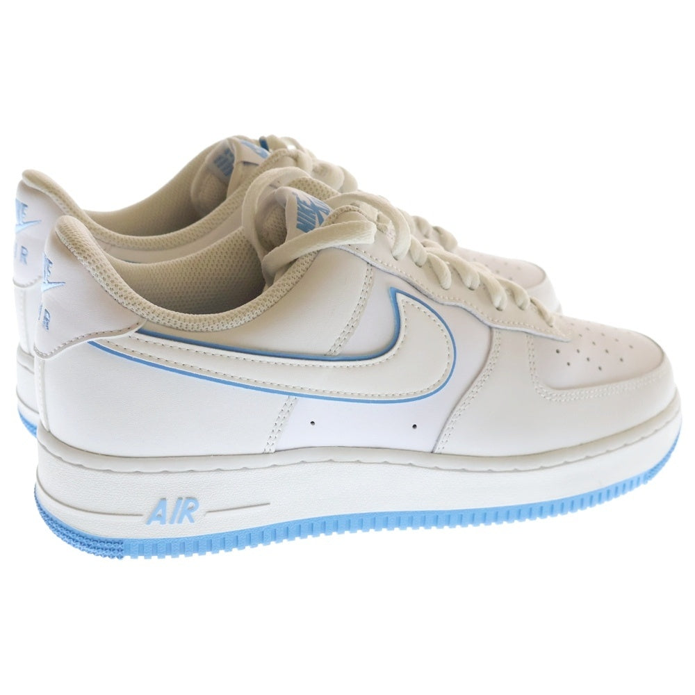 NIKE(ナイキ) AIR FORCE 1 '07 White and University Blue DV0788-101 エアフォース1 ローカットスニーカー シューズ ホワイト US9/27cm