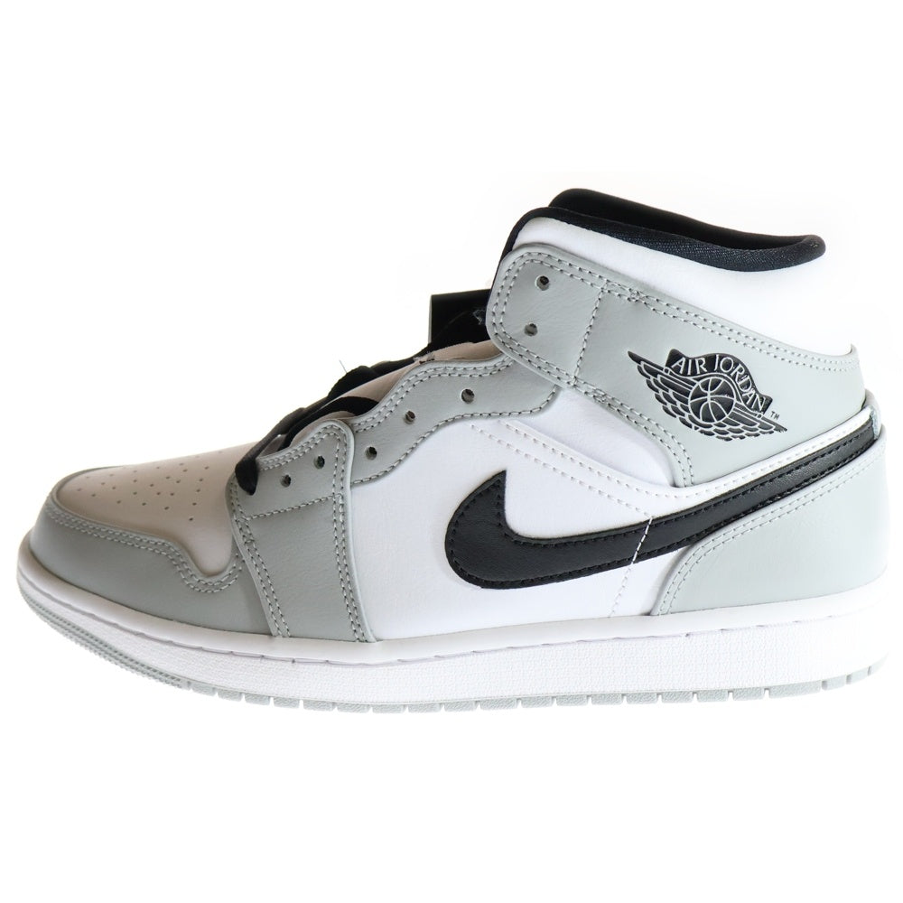 NIKE(ナイキ) AIR JORDAN 1 MID SMOKE GREY 554724-092 エアジョーダン 1 スモークグレー ミッドカットスニーカー シューズ グレー US9.5/27.5cm