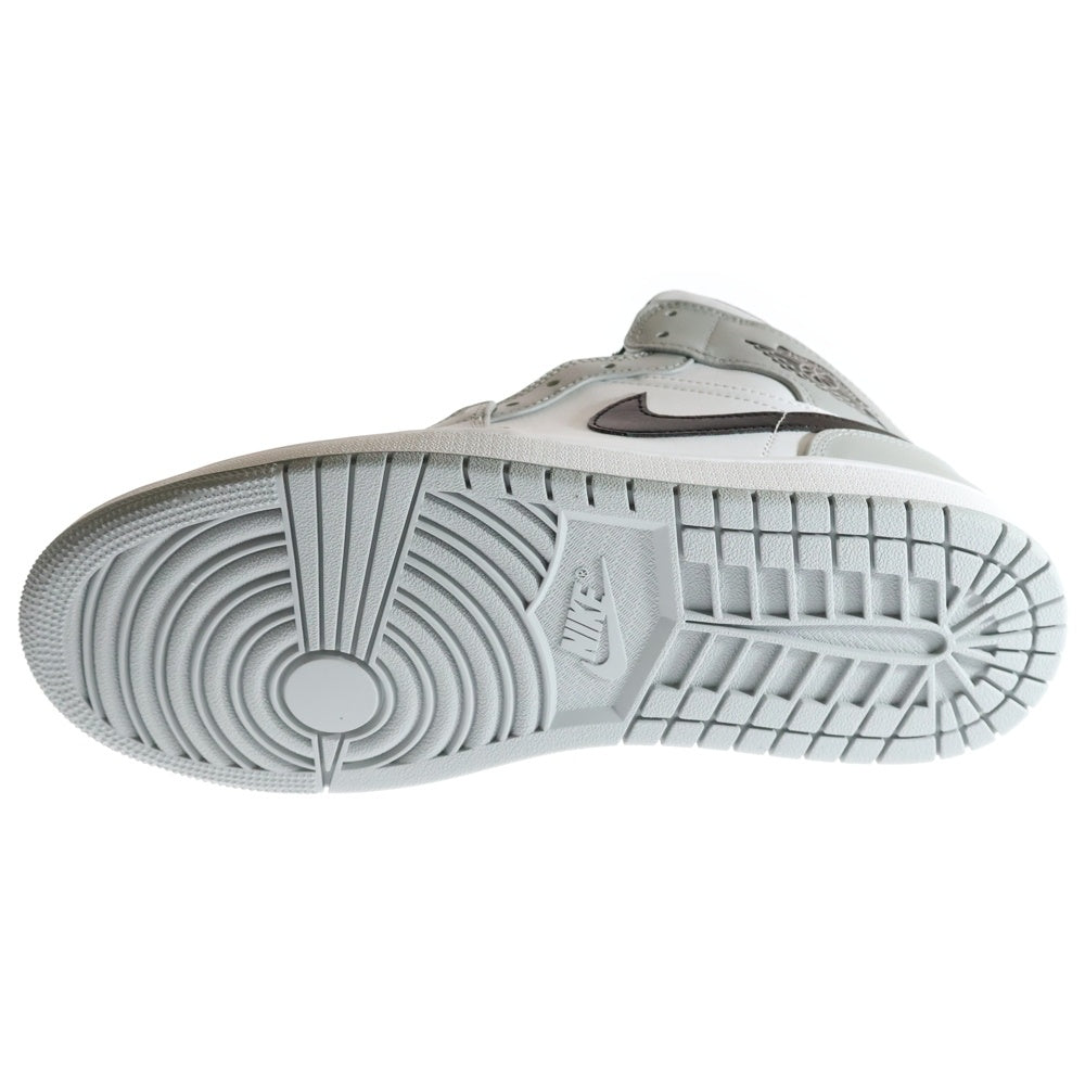NIKE(ナイキ) AIR JORDAN 1 MID SMOKE GREY 554724-092 エアジョーダン 1 スモークグレー ミッドカットスニーカー シューズ グレー US9.5/27.5cm