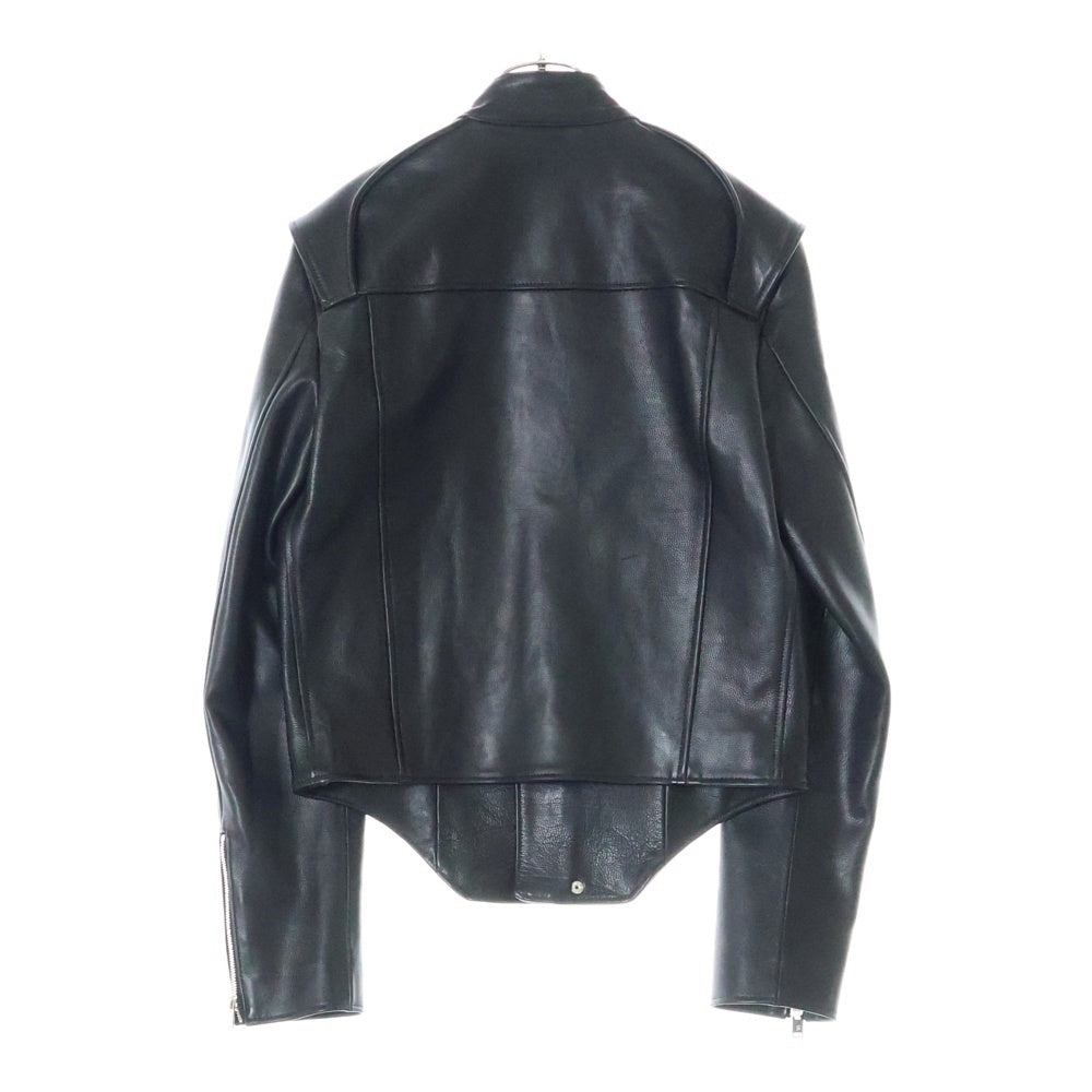 JOHN LAWRENCE SULLIVAN(ジョンローレンスサリバン) LEATHER RIDERS JACK 1B017-0421-24 レザー シングル ライダースジャケット ブラック
