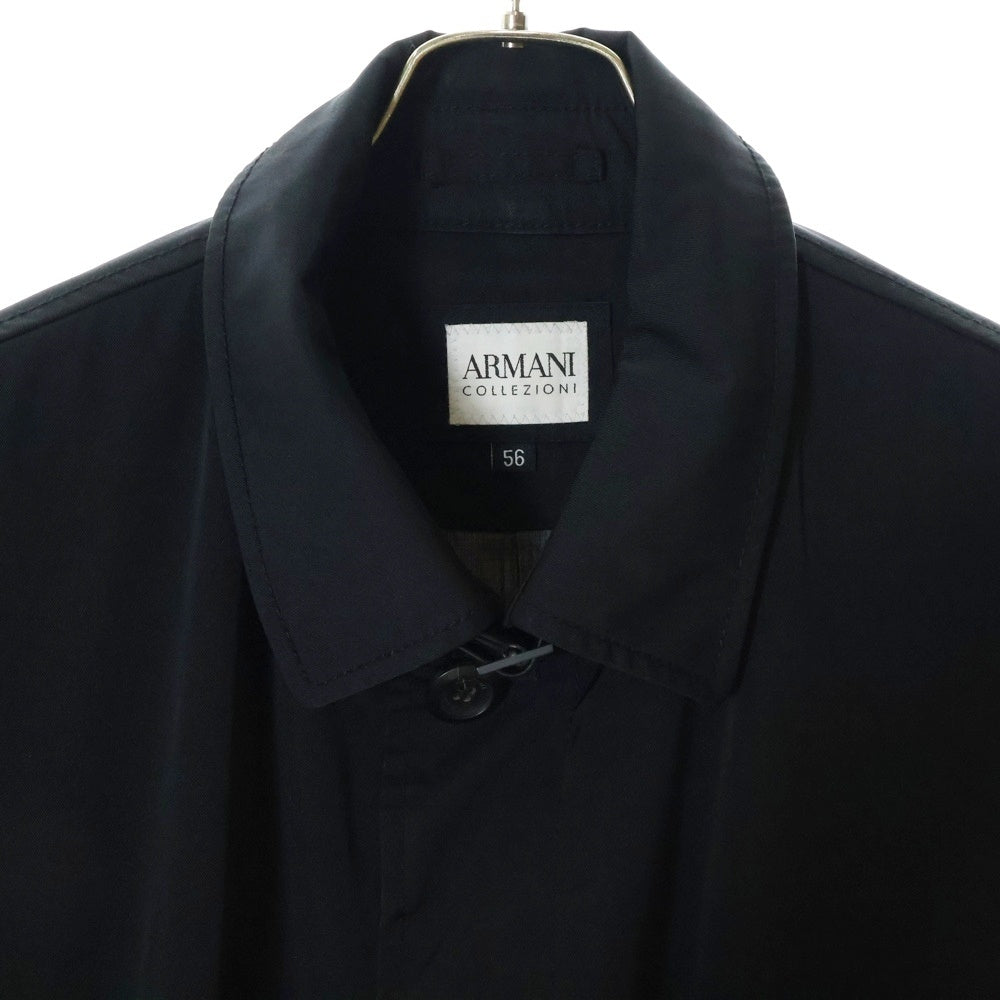 ARMANI COLLEZIONI(アルマーニ コレツィオーニ) ポリエステル ステンカラーコート ブラック HCW06-001 HCI19W