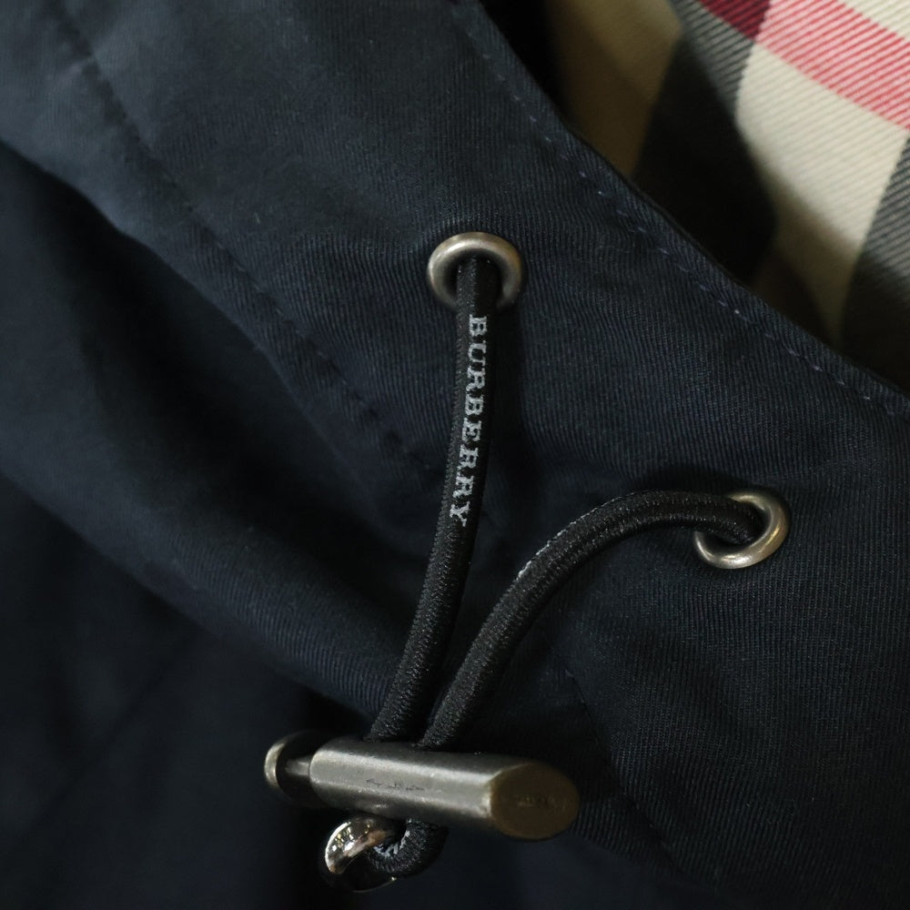 BURBERRY LONDON(バーバリーロンドン) ノバチェック ダウンライナー付き ステンカラーコート ブラック BEN22-522-09