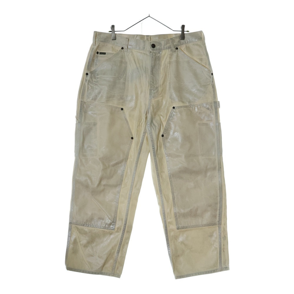 SUPREME(シュプリーム) 24SS×MM6 Maison Margiela Foil Double Knee Painter Pant エムエムシックスメゾンマルジェラ フォイルダブルニーペインターパンツ ブラック