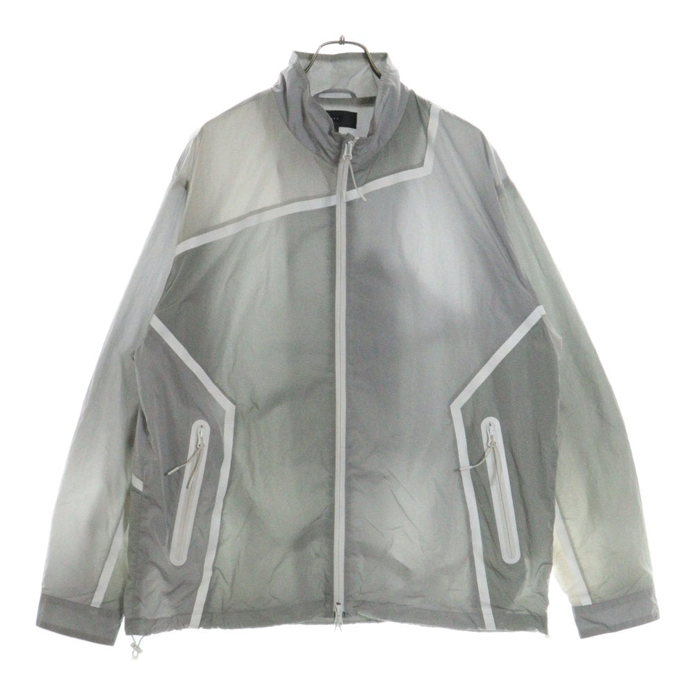KITH(キス) 101 Wrinkle Nylon Madison Track Jacket リンクルナイロンマディソン ジップアップトラックジャケット グレー 24-011-060-0011-1-0