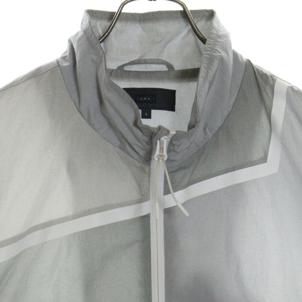 KITH(キス) 101 Wrinkle Nylon Madison Track Jacket リンクルナイロンマディソン ジップアップトラックジャケット グレー 24-011-060-0011-1-0