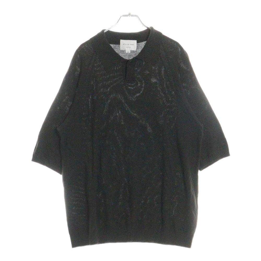 STILL BY HAND(スティルバイハンド) Cotton Polo Shirt コットン シルク混 半袖ポロシャツ カーキ KN01231
