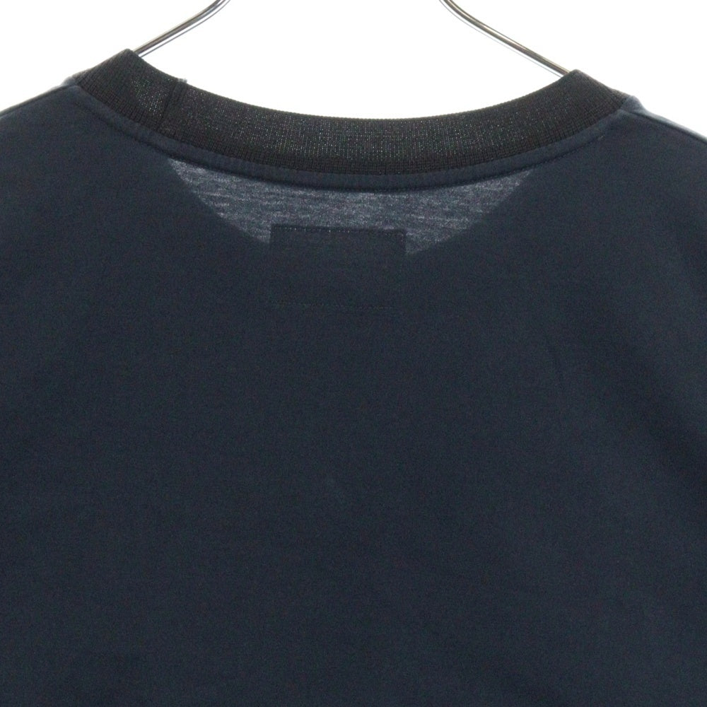 STILL BY HAND(スティルバイハンド) 22SS Cotton Crew Neck Ringer Tee コットン リンガーT クルーネック半袖Tシャツカットソー ネイビー CS05221