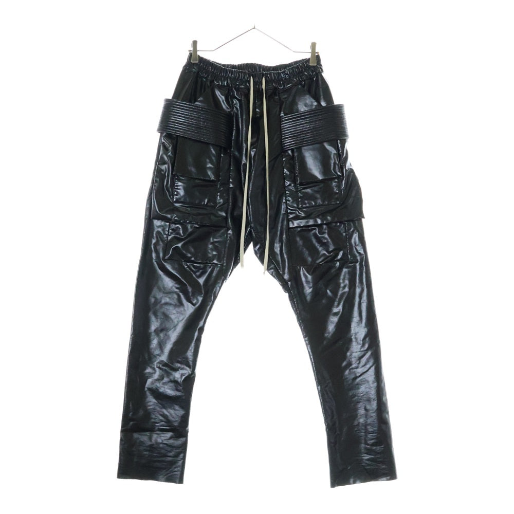 DRKSHDW(ダークシャドウ) Creatch Cargo Drawstring Pants DU02B4376 JRU 0クリーチ カーゴ ドローストリングパンツ フェイクレザー ブラック