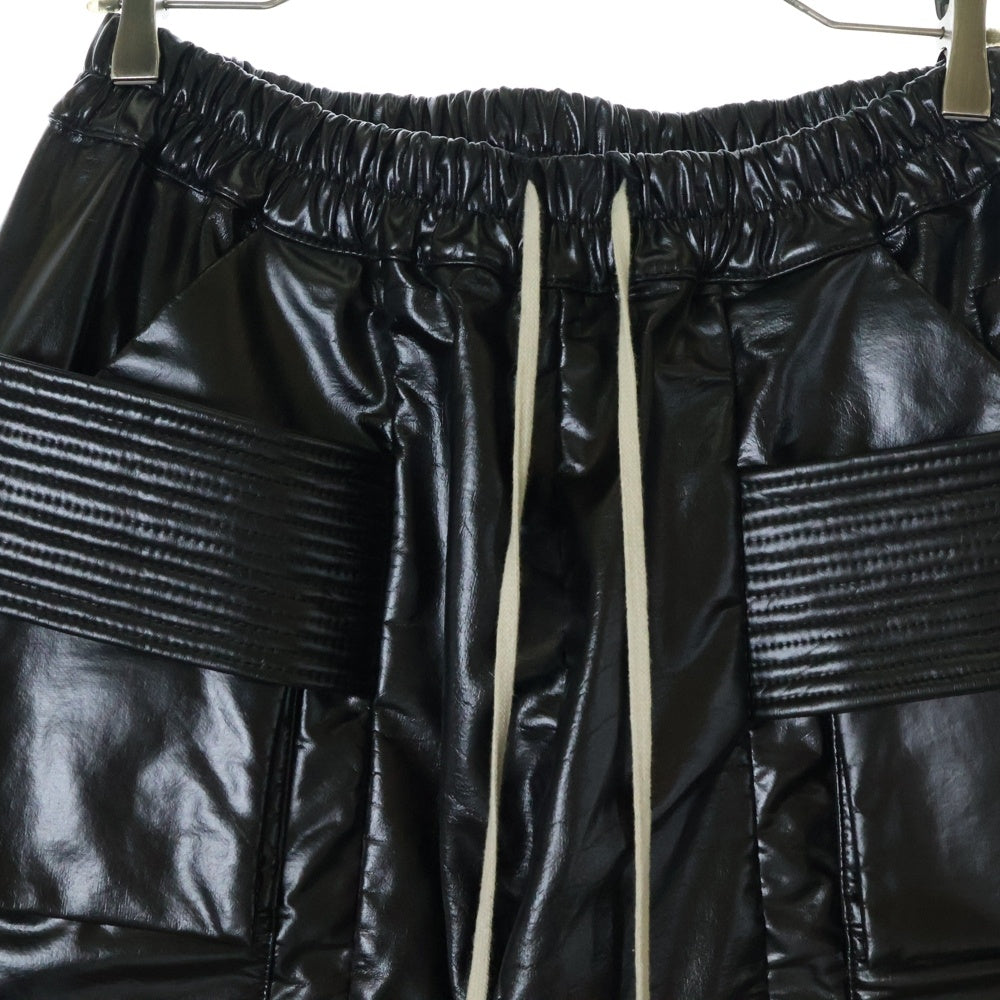 DRKSHDW(ダークシャドウ) Creatch Cargo Drawstring Pants DU02B4376 JRU 0クリーチ カーゴ ドローストリングパンツ フェイクレザー ブラック