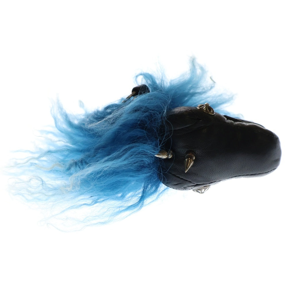 CHROME HEARTS(クロムハーツ) DINO LTHR ディノヘッド ダイナソー キーホルダー ブラック