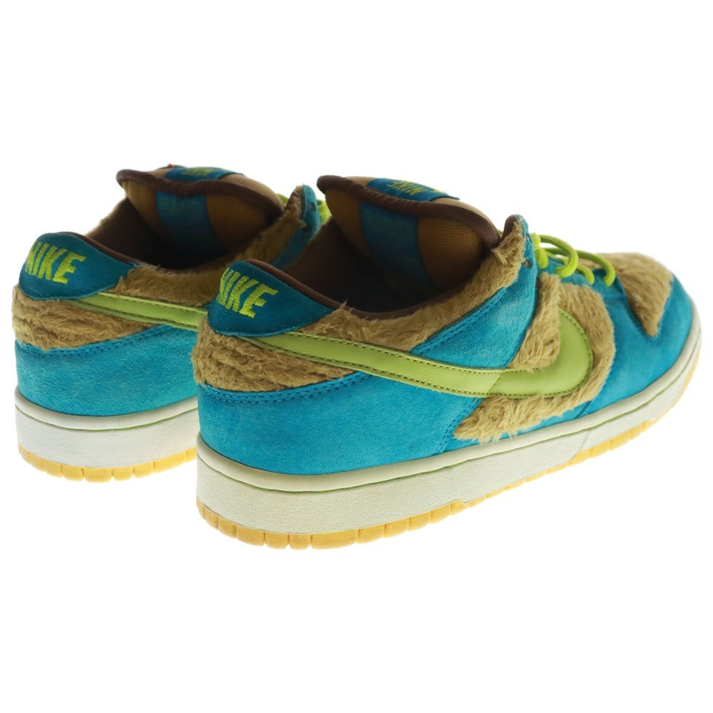 NIKE SB(ナイキエスビー) ×MEDICOM TOY DUNK LOW PREMIUM SB BABY BEAR 313170-731 ダンクロー ベビーベア ローカットスニーカー シューズ イエロー/ブルー US9/27cm
