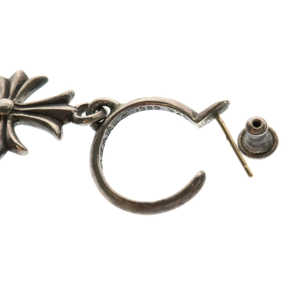 CHROME HEARTS(クロムハーツ) TINY CH CROSS タイニーCHクロス フープピアス シルバー BCA115
