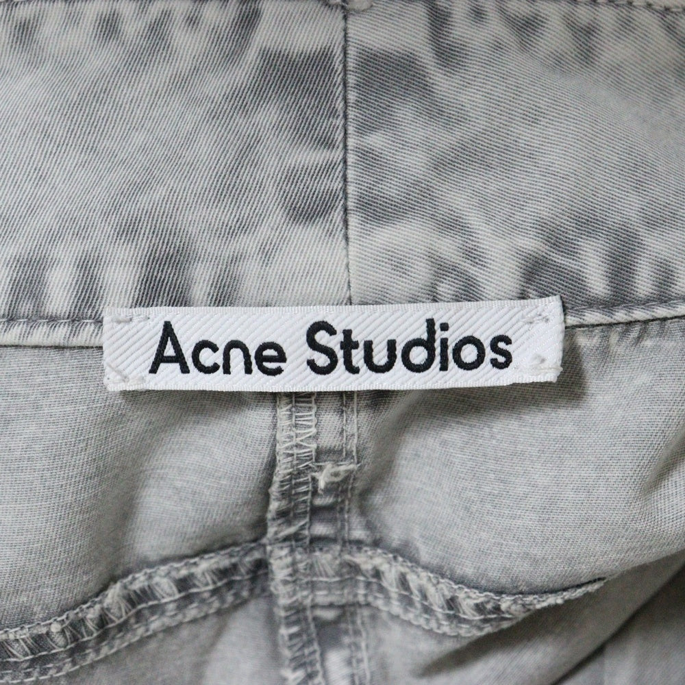 Acne Studios(アクネ ストゥディオズ) ツイル デニムカーゴパンツ レディース グレー FN-WN-TROU001269