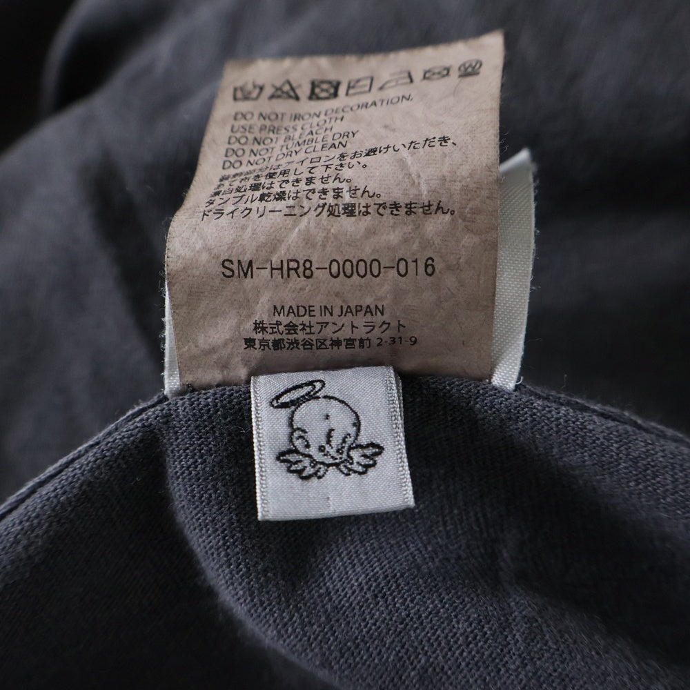 SAINT MICHAEL(セントマイケル) 25SS JESUS S/S TEE ジーザスプリントクルーネック半袖Tシャツカットソー グレー SM-HR8-0000-016