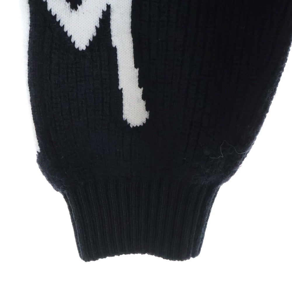 MSGM(エムエスジーエム) ロゴデザインニット セーター ブラック 3140MM131