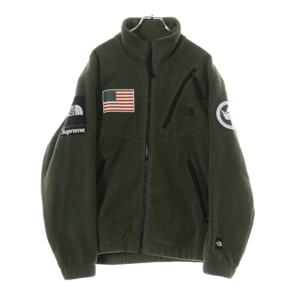 SUPREME(シュプリーム) 17SS ×THE NORTH FACE Trans Antarctica Expedition Fleece Jacket ザノースフェイス アンタークティカ ジップアップフリースジャケット カーキ NL01703I