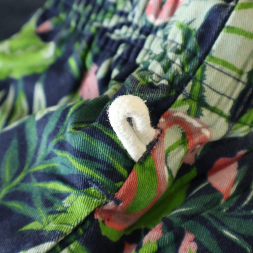 COOKMAN(クックマン) Chef Pants Short Paisley シェフパンツ 花柄 ハーフパンツ ショーツ グリーン