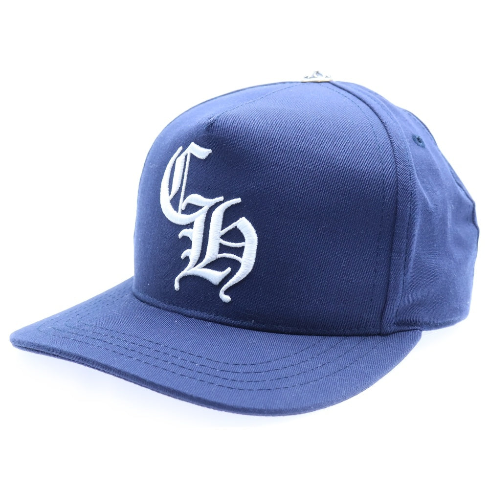 CHROME HEARTS(クロムハーツ) CH HAT CH刺繍ベースボールキャップ 帽子 ネイビー
